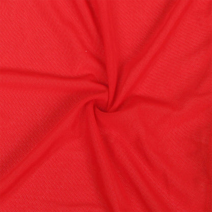 SUBBLIME - BATA TELA TRANSPARENT DETALLE ENCAJE ROJO S/M