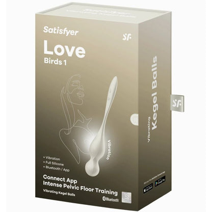 SATISFYER - BOLAS VIBRATORIAS DE KEGEL LOVE BIRDS BLANCO