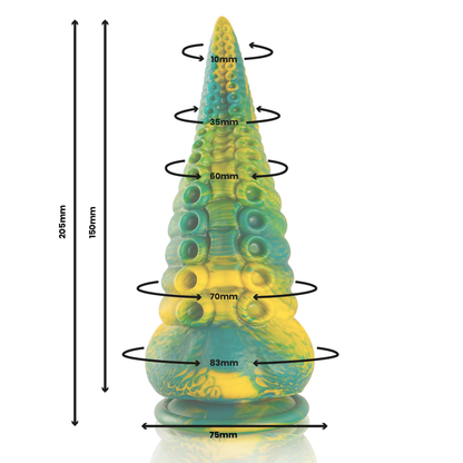 EPIC - DILDO PULPO VERDE CETUS TAMAÑO GRANDE