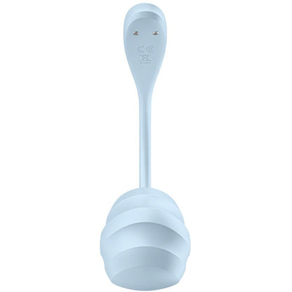 SATISFYER - ESTIMULADOR DE PUNTO G DE PÉTALO LISO AZUL CIELO APLICACIÓN GRATUITA