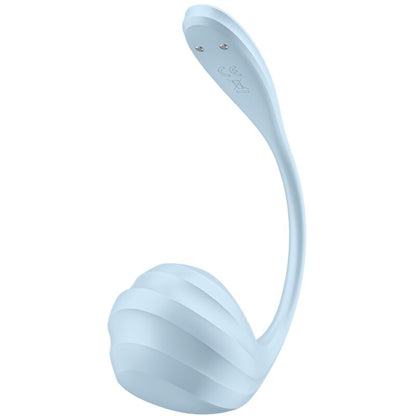 SATISFYER - ESTIMULADOR DE PUNTO G DE PÉTALO LISO AZUL CIELO APLICACIÓN GRATUITA