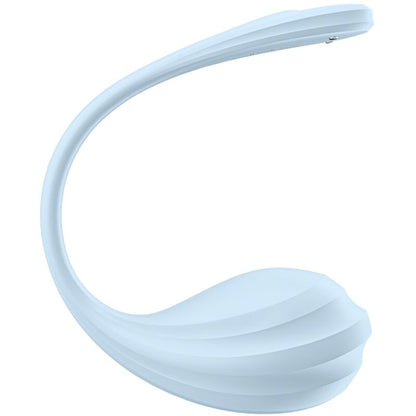 SATISFYER - ESTIMULADOR DE PUNTO G DE PÉTALO LISO AZUL CIELO APLICACIÓN GRATUITA