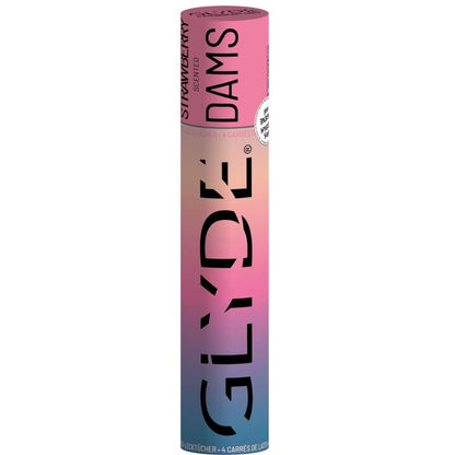 SHEER GLYDE - DAMS LATEX BLADES ORAL SEX STRAWBERRY