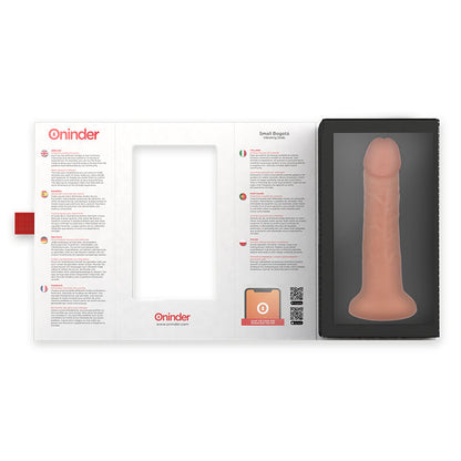 ONINDER - SMALL VIBRATOR BOGOTÁ DILDO 9 SPEEDS NATURAL 17.5 CM -O- 4 CM - FREE APP