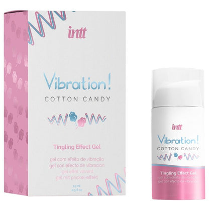 INTT - POTENTE ESTIMULANTE ÍNTIMO ALGODÓN DE AZÚCAR GEL VIBRADOR LÍQUIDO 15 ML