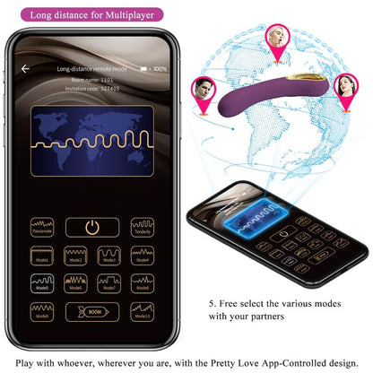 PRETTY LOVE - ETHAN PURPLE RECHARGEABLE VIBRATOR