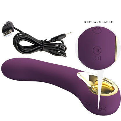 PRETTY LOVE - ETHAN PURPLE RECHARGEABLE VIBRATOR