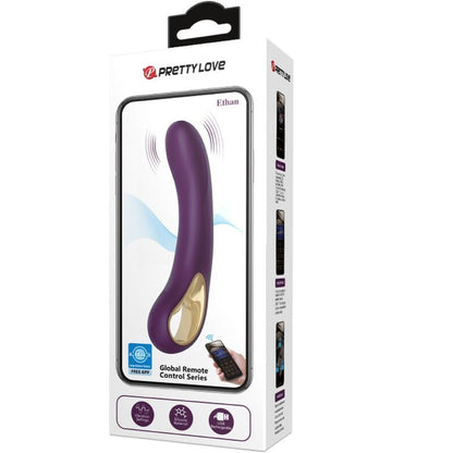 PRETTY LOVE - ETHAN PURPLE RECHARGEABLE VIBRATOR