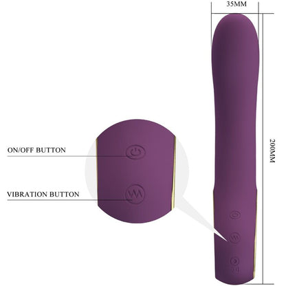 PRETTY LOVE - ETHAN PURPLE RECHARGEABLE VIBRATOR