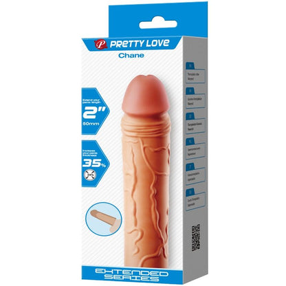 PRETTY LOVE - CHANE PENIS EXTENDER COVERAGE FLESH