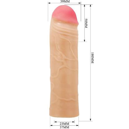 PRETTY LOVE - CHANE PENIS EXTENDER COVERAGE FLESH