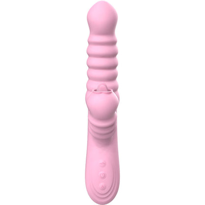 ARMONY - MULTIFUNCTION VIBRATOR WITH PINK TONGUE STIMULATING HEAT EFFECT