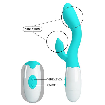 PRETTY LOVE - G-SPOT BRIGHT AQUA GREEN VIBRATOR