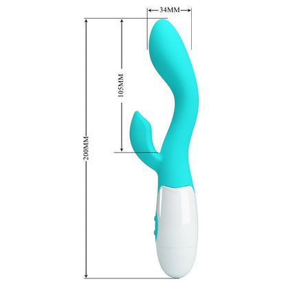 PRETTY LOVE - G-SPOT BRIGHT AQUA GREEN VIBRATOR