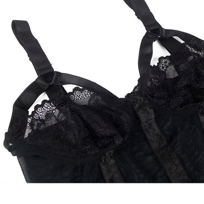 SUBBLIME - TEDDY WITH LIGUERO DETAIL STRAPS NEGRO S/M