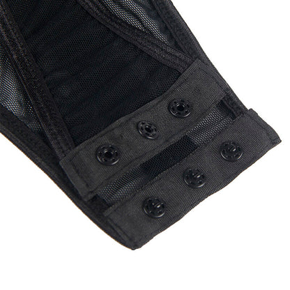 SUBBLIME - TEDDY WITH LIGUERO DETAIL STRAPS NEGRO S/M
