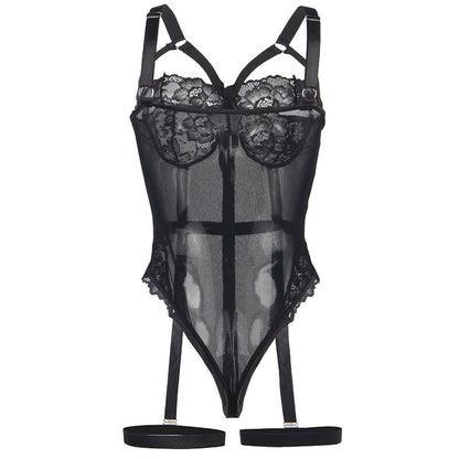 SUBBLIME - TEDDY WITH LIGUERO DETAIL STRAPS NEGRO S/M
