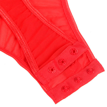 SUBBLIME - TEDDY WITH LIGUERO DETALLE TIRAS PECHO ROJO S/M