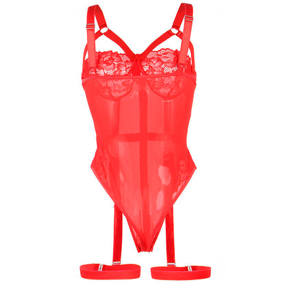 SUBBLIME - TEDDY WITH LIGUERO DETALLE TIRAS PECHO ROJO S/M