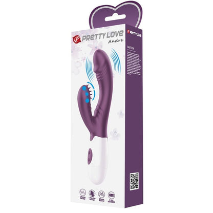 PRETTY LOVE - VIBRADOR ANAL Y ESTIMULADOR DE PUNTO G PÚRPURA ANDRE