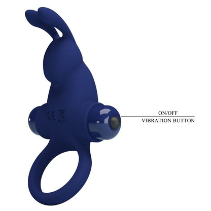 PRETTY LOVE - JIRO ANILLO CONEJITO VIBRADOR AZUL