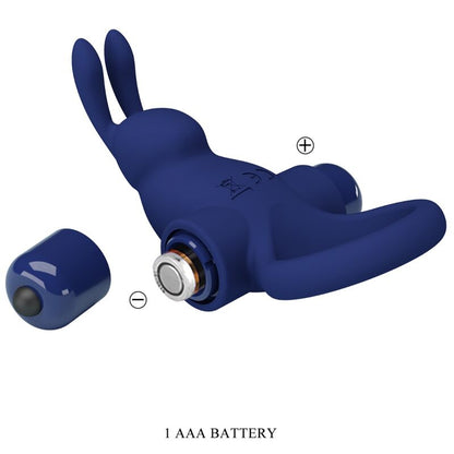 PRETTY LOVE - JIRO ANILLO CONEJITO VIBRADOR AZUL