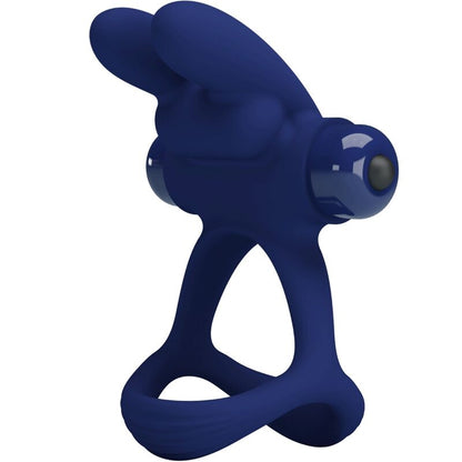 PRETTY LOVE - FRANCISCO ANILLO VIBRADOR DOBLE CONEJITO AZUL