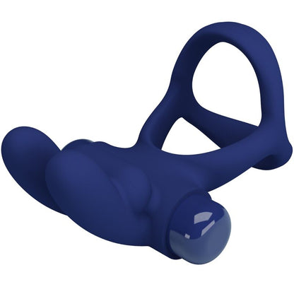 PRETTY LOVE - FRANCISCO ANILLO VIBRADOR DOBLE CONEJITO AZUL