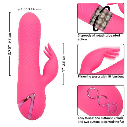 CALEXOTICS - SACRAMENTO SWEETIE VIBRADOR CONEJITO ROSA POR CALIFORNIA DREAMING