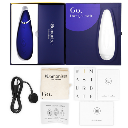 WOMANIZER - PREMIUM 2 CLITORIAL STIMULATOR BLUEBERRY