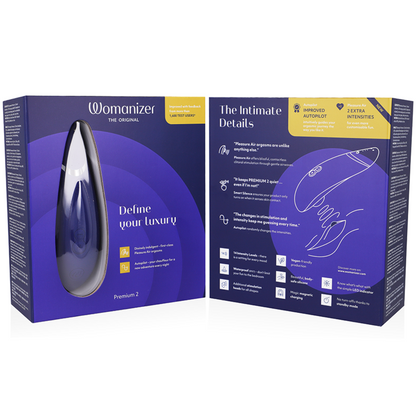 WOMANIZER - PREMIUM 2 CLITORIAL STIMULATOR BLUEBERRY
