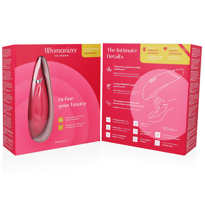 WOMANIZER - PREMIUM 2 RASPBERRY CLITORIAL STIMULATOR