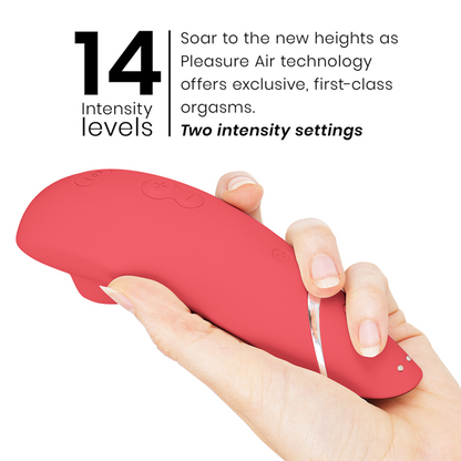 WOMANIZER - PREMIUM 2 RASPBERRY CLITORIAL STIMULATOR