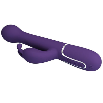PRETTY LOVE - DEJON 3-IN-1 MULTIFUNCTION PURPLE RABBIT VIBRATOR