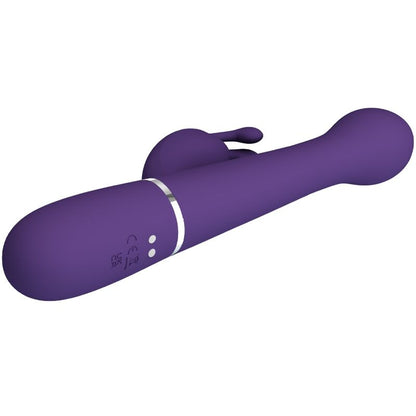 PRETTY LOVE - DEJON 3-IN-1 MULTIFUNCTION PURPLE RABBIT VIBRATOR