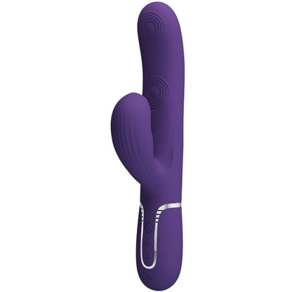 PRETTY LOVE - PERLITA VIBRADOR G-SPOT 3 EN 1 MULTIFUNCIÓN MORADO