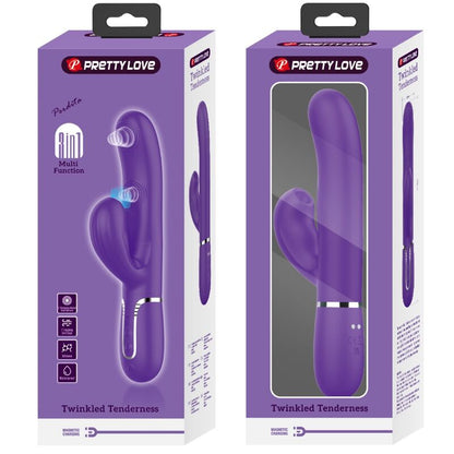 PRETTY LOVE - PERLITA VIBRADOR G-SPOT 3 EN 1 MULTIFUNCIÓN MORADO