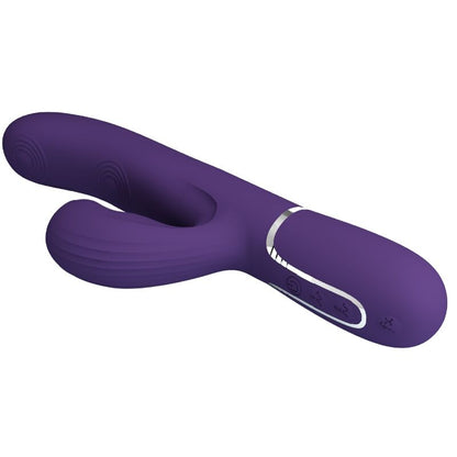 PRETTY LOVE - PERLITA VIBRADOR G-SPOT 3 EN 1 MULTIFUNCIÓN MORADO