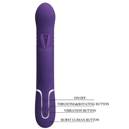 PRETTY LOVE - COALE VIBRADOR CONEJITO 4 EN 1 MORADO