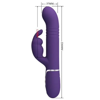 PRETTY LOVE - COALE VIBRADOR CONEJITO 4 EN 1 MORADO