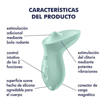 SATISFYER - VIBRADOR EXCITERRR LAY-ON CLÍTORIS MENTA