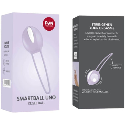 FUN FACTORY - SMARTBALL UNO WHITE/PASTEL PURPLE PELVIC BALL