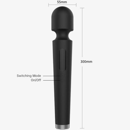 ARMONY - X POWER MASAJEADOR Y VIBRADOR GRANDE 7 VIBRACIONES NEGRO