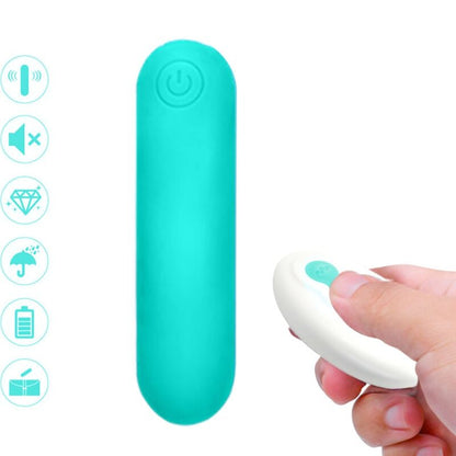 ARMONY - SPLASH JOLINE BULLET VIBRATOR SILICONE REMOTE CONTROL 10 VIBRATIONS 65 X 15 CM GREEN