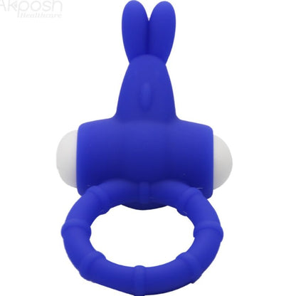 ARMONY - MS BUNNY BLUE SILICONE VIBRATING RING