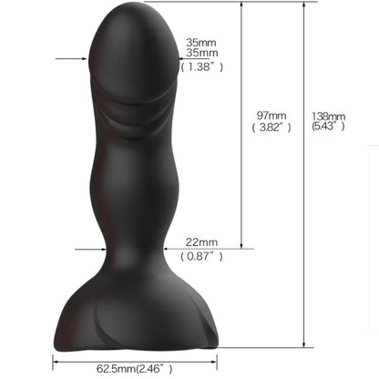ARMONY - EXTREME A BLOOM ROSE VIBRATOR AND BLACK BUTT PLUG REMOTE CONTROL