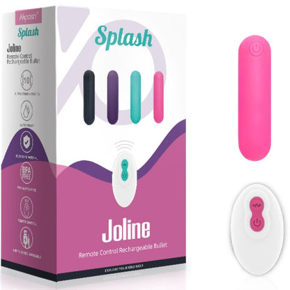 ARMONY - SPLASH JOLINE VIBRADOR BALA SILICONA CONTROL REMOTO 10 VIBRACIONES 65 X 15 CM ROSA