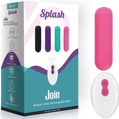 ARMONY - SPLASH JOIE BULLET VIBRATOR SILICONE REMOTE CONTROL 10 VIBRATIONS 75 X 19 CM PINK
