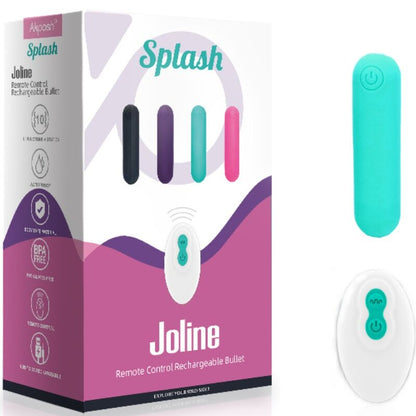 ARMONY - SPLASH JOLINE BULLET VIBRATOR SILICONE REMOTE CONTROL 10 VIBRATIONS 65 X 15 CM GREEN