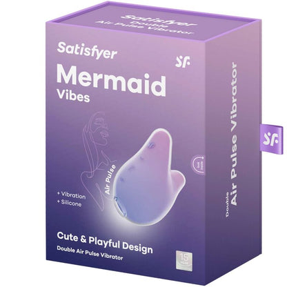 SATISFYER - MERMAID VIBES ESTIMULADOR Y VIBRADOR VIOLETA Y ROSA